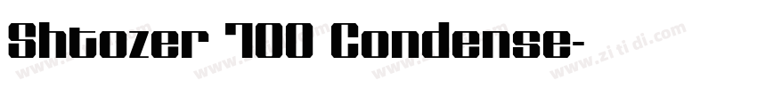 Shtozer 700 Condense字体转换